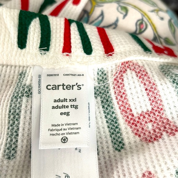 Carter’s Festive Holly Jolly Print Adult Unisex Pajama Set. NWT - Picture 5 of 6